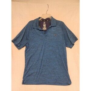 Blue Hurley Polo Shirt Short Sleeve  Lightweight Performance Golf Men S